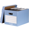 Caixa para Pastas de Arquivo de Cor Azul/Branca Pack 4 unid.