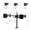 Professional Series Dual Monitor Arm