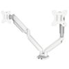 Platinum Series Dual Monitor Arm, White