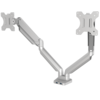 Platinum Series Dual Monitor Arm - Silver