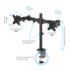 Reflex Dual Monitor Arm