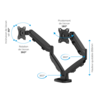 Bras porte-écrans double Eppa™
