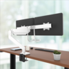 Eppa™ Dual Crossbar Monitor Arm - White