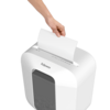 Powershred® LX25 (white) Cross-Cut Shredder  -  patented Safety Lock__LX25-WHT-Shred-022924.png