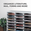 Literature Organizer - 24 Compartment, Letter, Dove Gray__Literature-Organizers-2.png