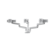 Braço Para Monitor Triplo RisingEx™ 3FFS Platina