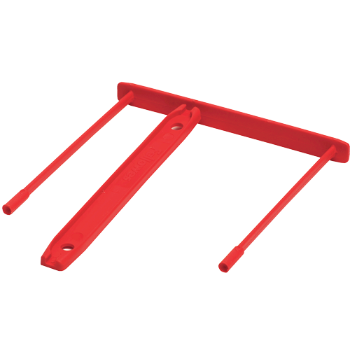 Clip pour archives - 85 mm - Rouge - 100 pk