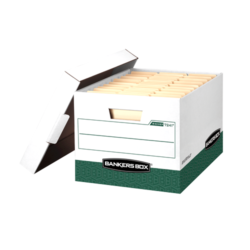 Caja para Archivo R-KIVE® - Carta/Oficio, Blanco y Verde.__07241.png