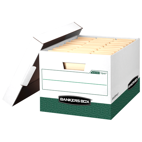 Bankers Box® R-Kive® - Letter/Legal, White/Green