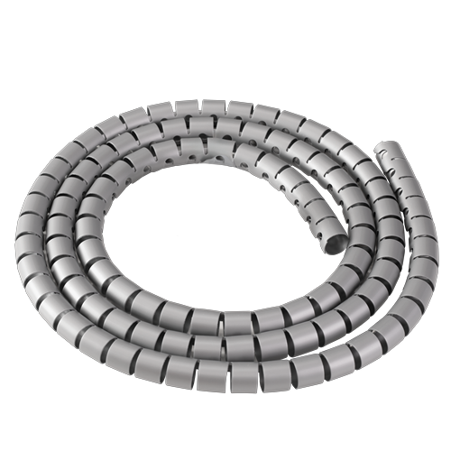 Long silver tube with small gaps. 
