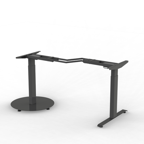 Triumph Series, 2-Leg, HAT Base,  48"-72" x 30" (Black)__100136493-2T-LX-C48Z-T30D-BLK-Back-Left-No-Top.png