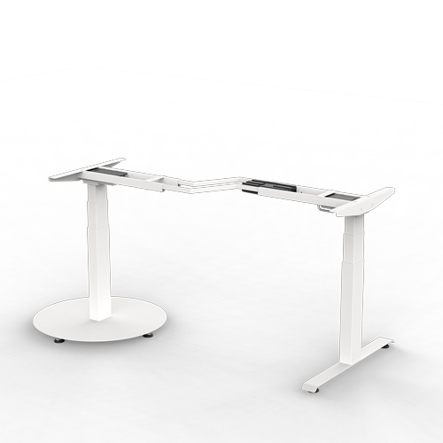 Victory  Series, 2-Leg, HAT Base,  Z-Frame, Disc Foot, 48"-72" x 30" x36" (White)__100136497-2VT-LX-C48Z-T30D-WHT-Back-Left-No-Top.png