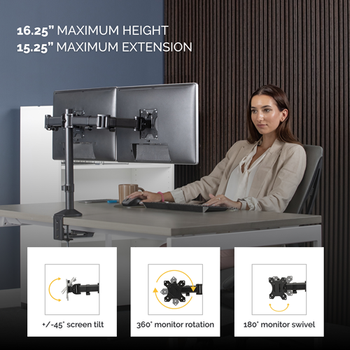 Reflex Dual Monitor Arm
