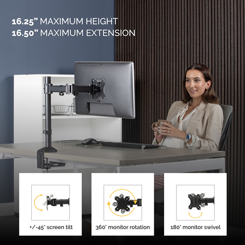 Reflex Single Monitor Arm
