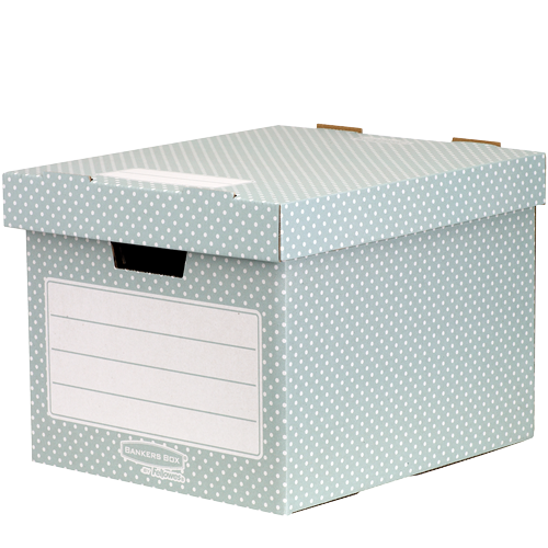 Bankers Box® Aufbewahrungsbox, grün/weiß, 4er Pack__44813_Storage_Box_Closed_G_LF.png