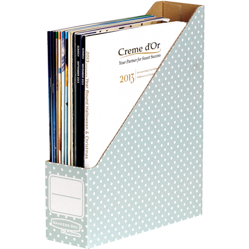 Style Magazine File Green/White 10pk