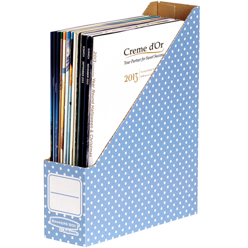 Style Porte-revues Bleu/Blanc (10pk)