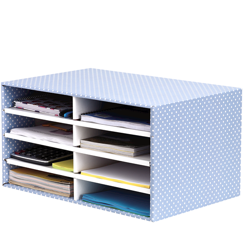 Desktop Sorter Blue/White 1pk