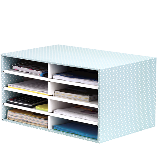 Schreibtisch Organizer, grün/weiß, 1er Pack