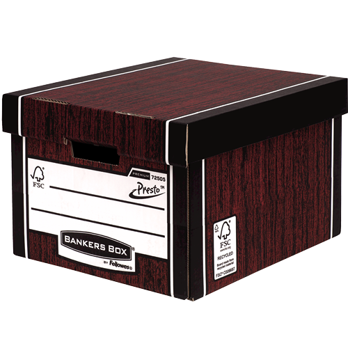 Premium Standard Archivbox - Holzoptik