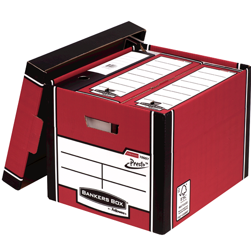 Bankers Box Premium Tall Storage Box - Red