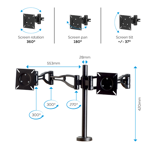 Professional Series Dual Monitor Arm