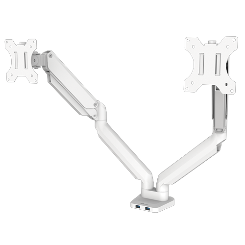 Platinum Series Dual Monitor Arm, White
