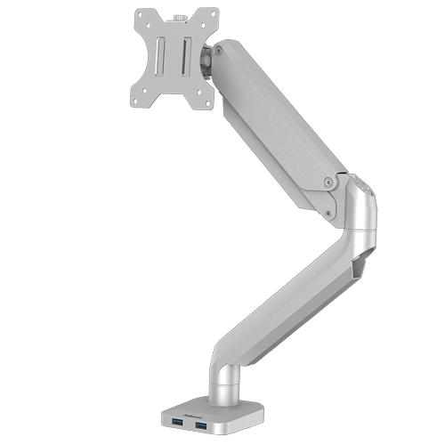 Platinum Series Single Monitor Arm - Silver