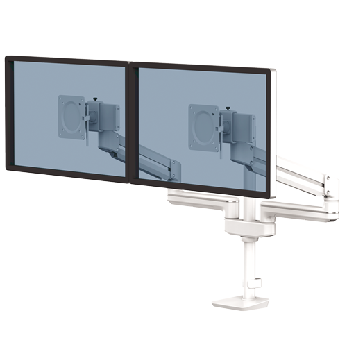 Braço Modular para Dois Monitores 2FMS Tallo™ Cor Branca