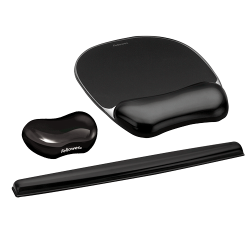 Crystals™ Gel Keyboard Wrist Support Black