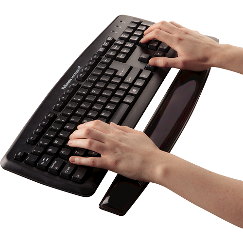 Crystals™ Gel Keyboard Wrist Support Black