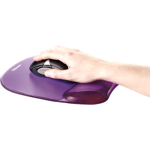 Crystals™ Gel Mousepad Wrist Support - Purple__9144104_CrystalGel_Mouse_Purple_Inuse.png