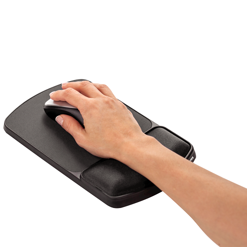 Gel Wrist Rest and Mouse Pad - Graphite/Platinum