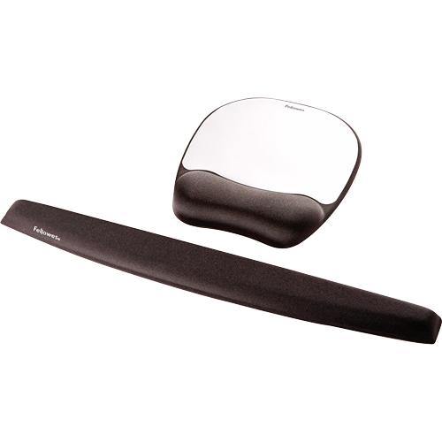 Reposamuñecas Espuma Memory Foam Plateado
