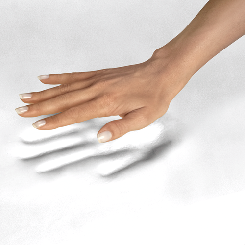 Reposamuñecas Espuma Memory Foam Plateado