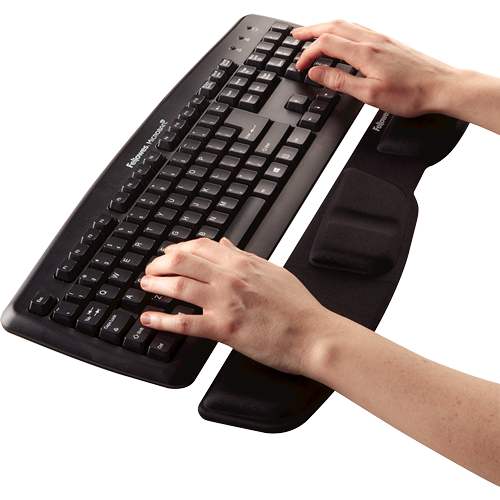 Health-V™ Fabrik Keyboard Wrist Support Black