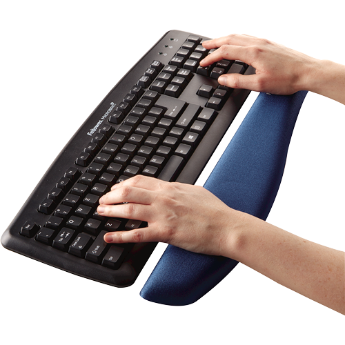 Reposamuñecas para teclado Foam Fusion PlushTouch™ - Azul