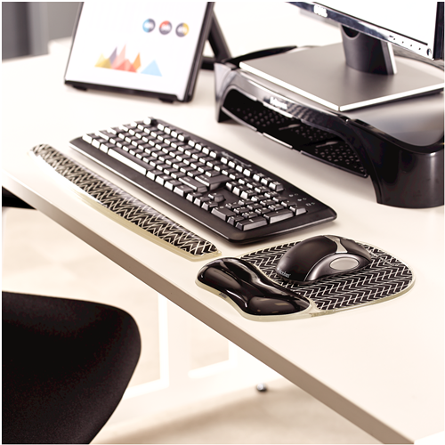 Photo Gel Mousepad Wrist Support - Chevron