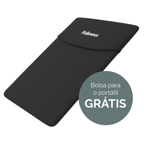 Mala e suporte de elevação ecológico para portátil Breyta™ Preto