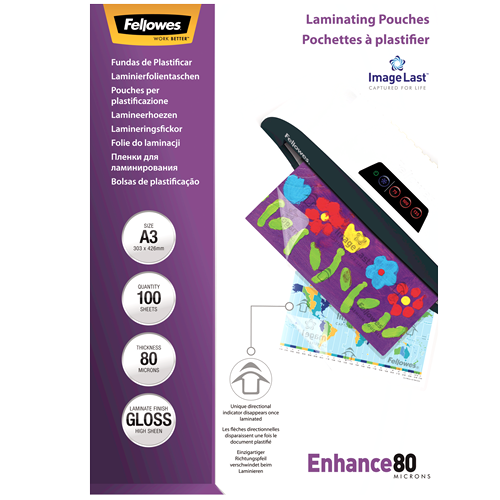 ImageLast A3 80 Micron Laminating Pouch - 100 pack
