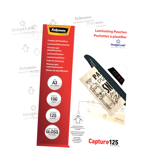 ImageLast A3 125 Micron Laminating Pouch - 100 pack