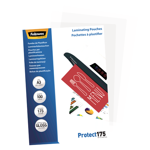 A3 Glossy 175 Micron Laminating Pouch - 100 pack