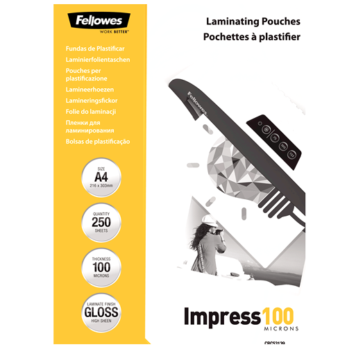 A4 glänzende Laminierfolie 100 Mikron - Value Pack