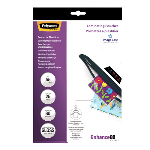 ImageLast A5 80 Micron Laminating Pouch - 25 pack