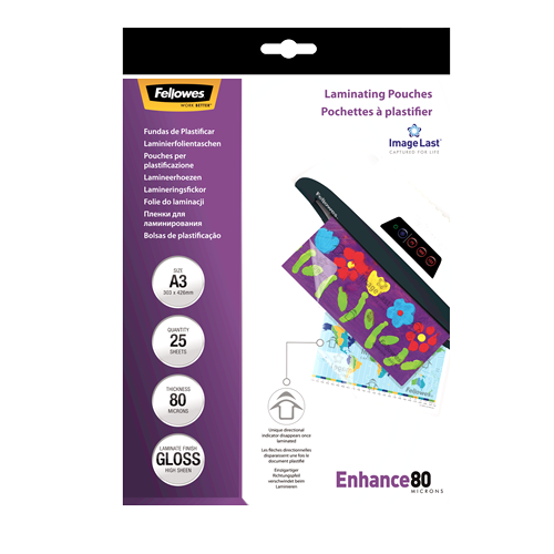 ImageLast A3 80 Micron Laminating Pouch - 25 pack