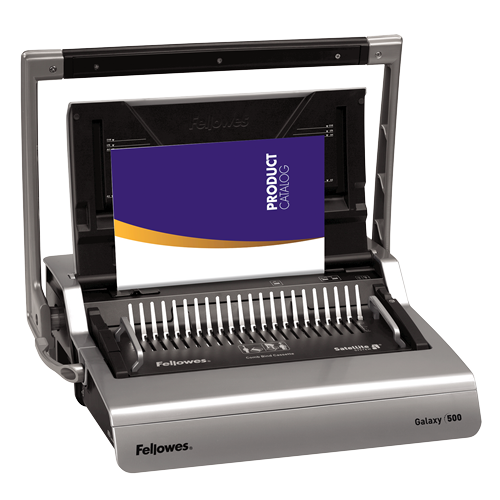 Máquina encuadernadora manual de arillo plástico Fellowes® Galaxy™__Galaxy_hero_right_wpaper.png
