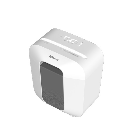 Powershred® LX25 (white) Cross-Cut Shredder  -  patented Safety Lock__LX25-WHT-Topdown_Left.png