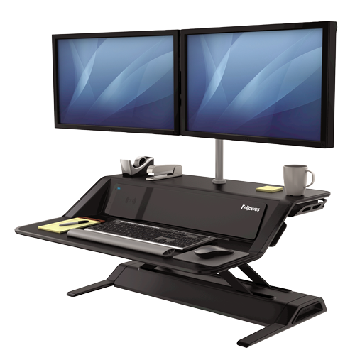 Lotus™ DX Sitz-Steh Workstation - schwarz