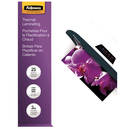 Thermal Laminating Pouches-ImageLast™, Jam Free, Letter, 3 mil, 25 pack__Na_52005_408125_Ltr_25PK_OL.png