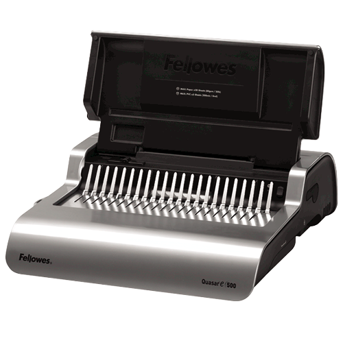 Quasar™ E 500 Electric Comb Binding Machine w/Starter Kit